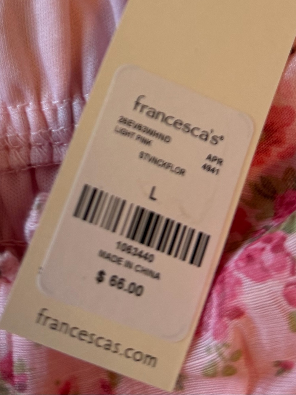 Francesca’s Trixxi Floral Dress Pink - Picture 4 of 4